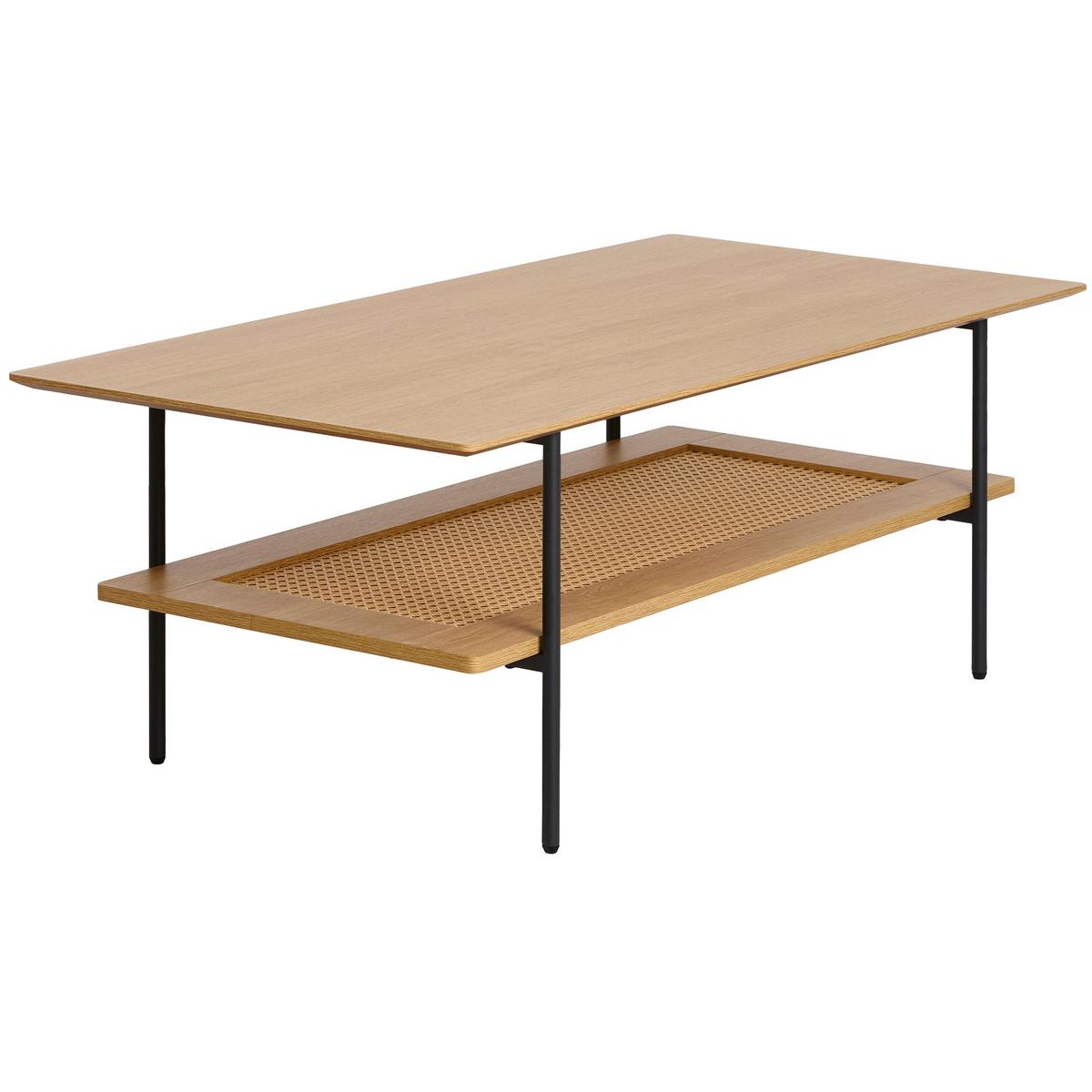 COUCHTISCH Mogest 110x55 cm - Beige, Holzwerkstoff/Metall (55/110/40cm) - Selsey