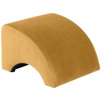 POLSTERHOCKER Kajsa Samtvelours mais - Currygelb, Kunststoff (52/37/54cm) - 58aufmkessel