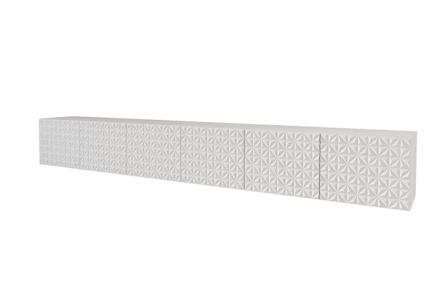 LOWBOARD VIRA-W 3x100x40x40 cm - Weiß - Weiß, Holzwerkstoff (300/40/40cm) - ALTDECOR