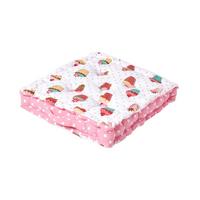 SITZKISSEN Cupcakes rosa 50/50/10 cm - Rosa, Textil (50/50/10cm) - Homescapes