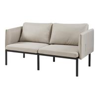 2-SITZER-SOFA Kamar - Beige, Holz/Textil (158/69/63.5cm) - [en.casa]