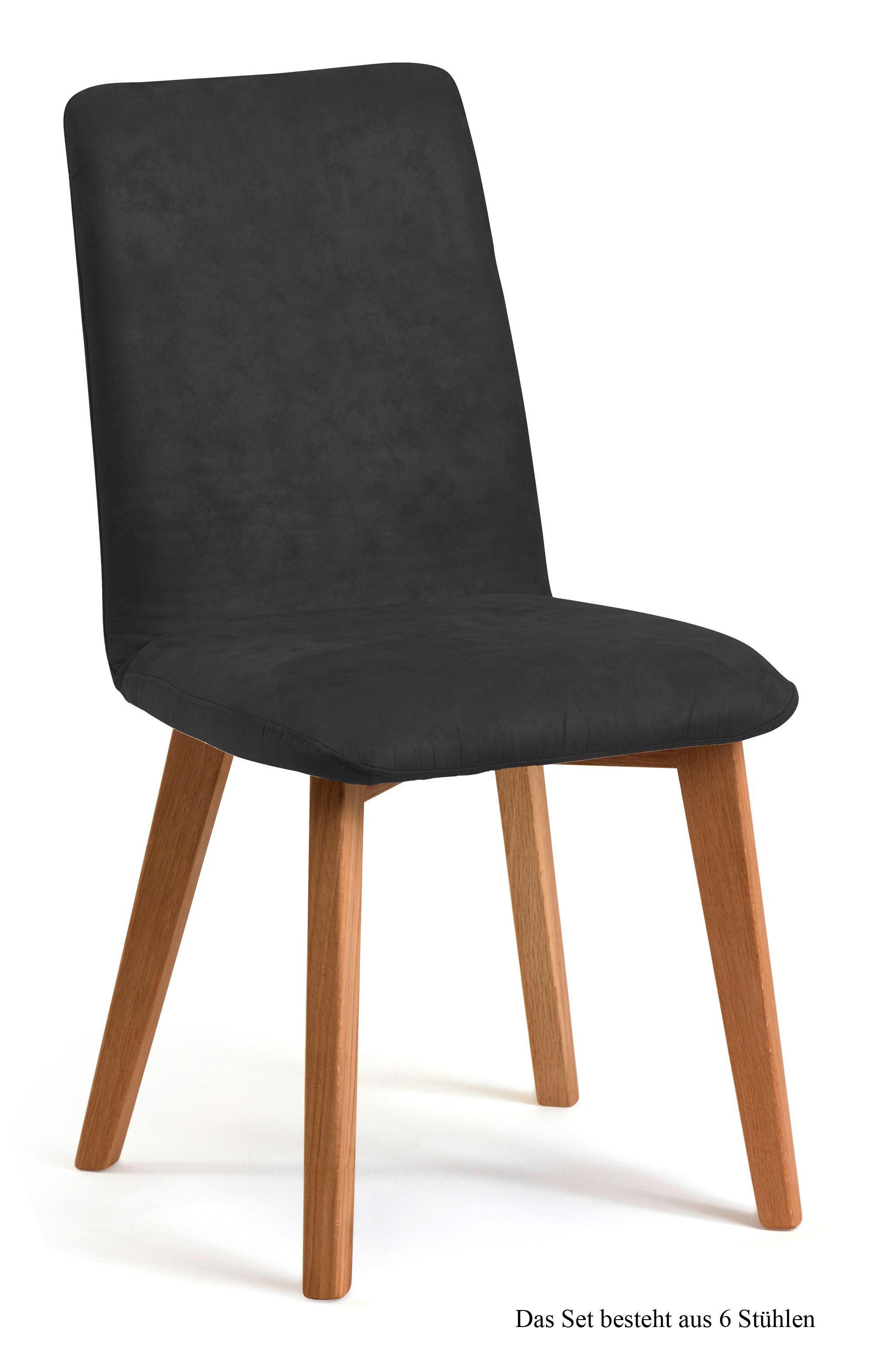 ESSZIMMERSTUHL (6er-Set) Darci 47x92x60 Eiche geölt/Anthrazit - Eichefarben/Anthrazit, Kunststoff (60/92/47cm) - 58aufmkessel