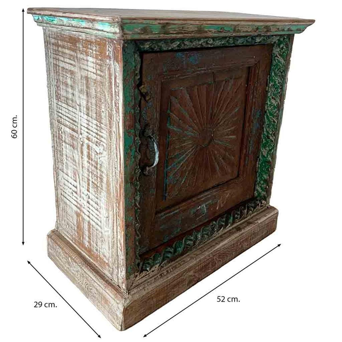 NACHTTISCH aus Holz, braun, 52x29x60cm - Braun, Holz (52/60/29cm) - Wanderlust