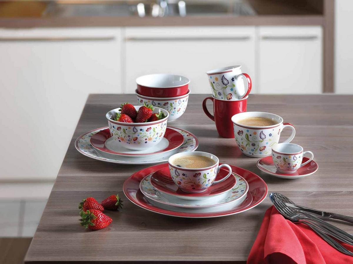 KAFFEE SERVICE Shanti Doppio bunt 12-tlg. - Multicolor, Keramik (2/2/2cm) - Ritzenhoff Breker