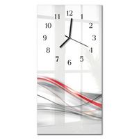 WANDUHR aus Glas 30x60 cm - Kurve - Multicolor, Glas (30/60/0.4cm) - TULUP
