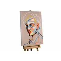 ACRYLBILD HANDGEMALT 75/100 cm - Beige, Holz/Textil (75/100cm) - KUNSTLOFT