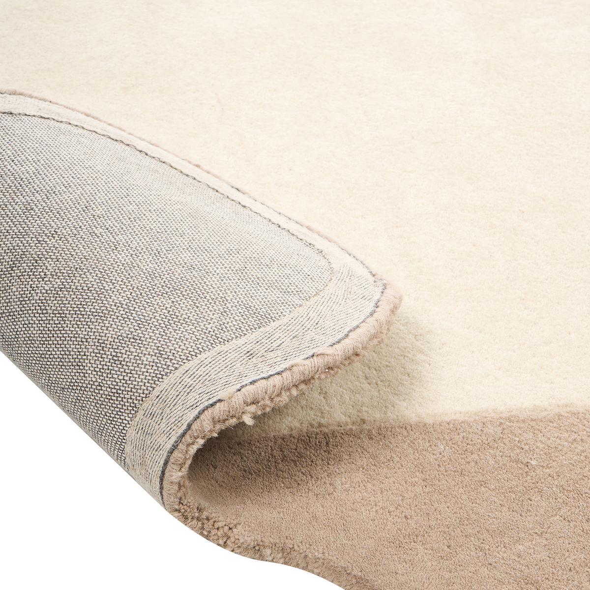 TEPPICH Beige 160/230 cm Wolle Sanghar - Beige, Textil (160/230cm) - Beliani
