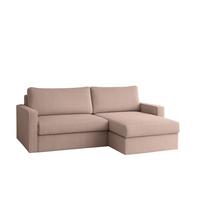 ECKSOFA Bendik In Poso - Aubergine, Holzwerkstoff/Textil (224/140cm) - Fun Möbel