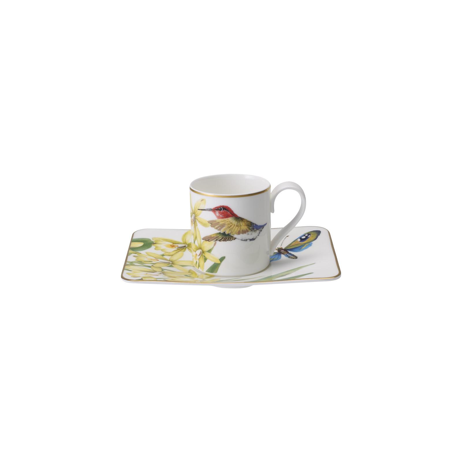 ESPRESSOTASSE MIT UNTERTASSE Amazonia bunt 60 ml 2er Set - Multicolor, Keramik (11/7.1/14.2cm) - Villeroy & Boch