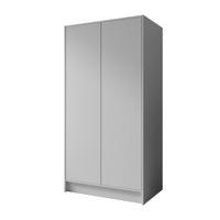 DREHTÜRENSCHRANK VELAR 102/200/51 cm Modern Kleiderschrank 2-türig Weiß - Weiß, Holzwerkstoff (102/200/51cm) - MASSENO