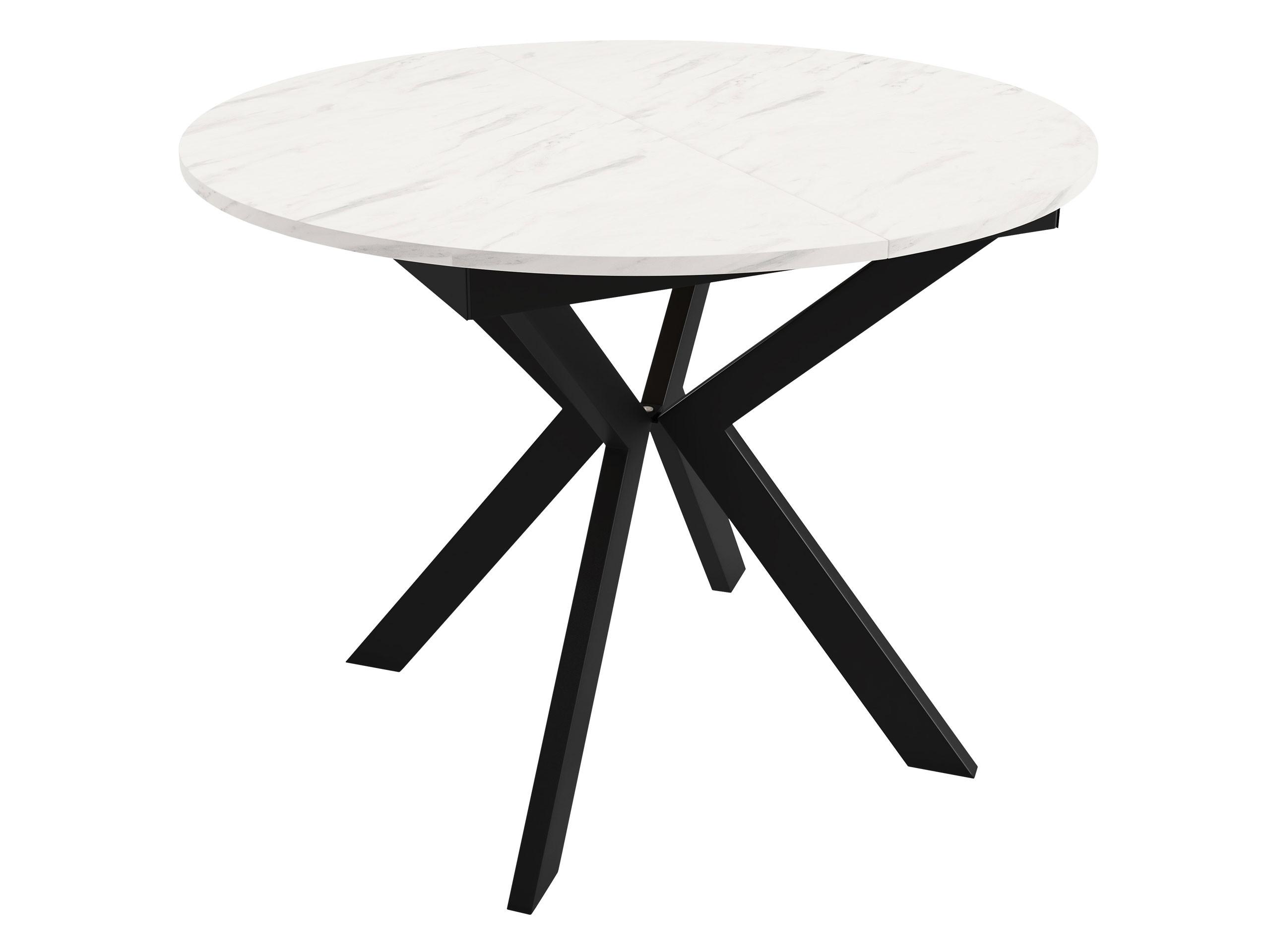 TISCH Leia 100 Ausziehbarer - Multicolor/Schwarz, Holzwerkstoff/Metall (100/100/76cm) - MIRJAN24