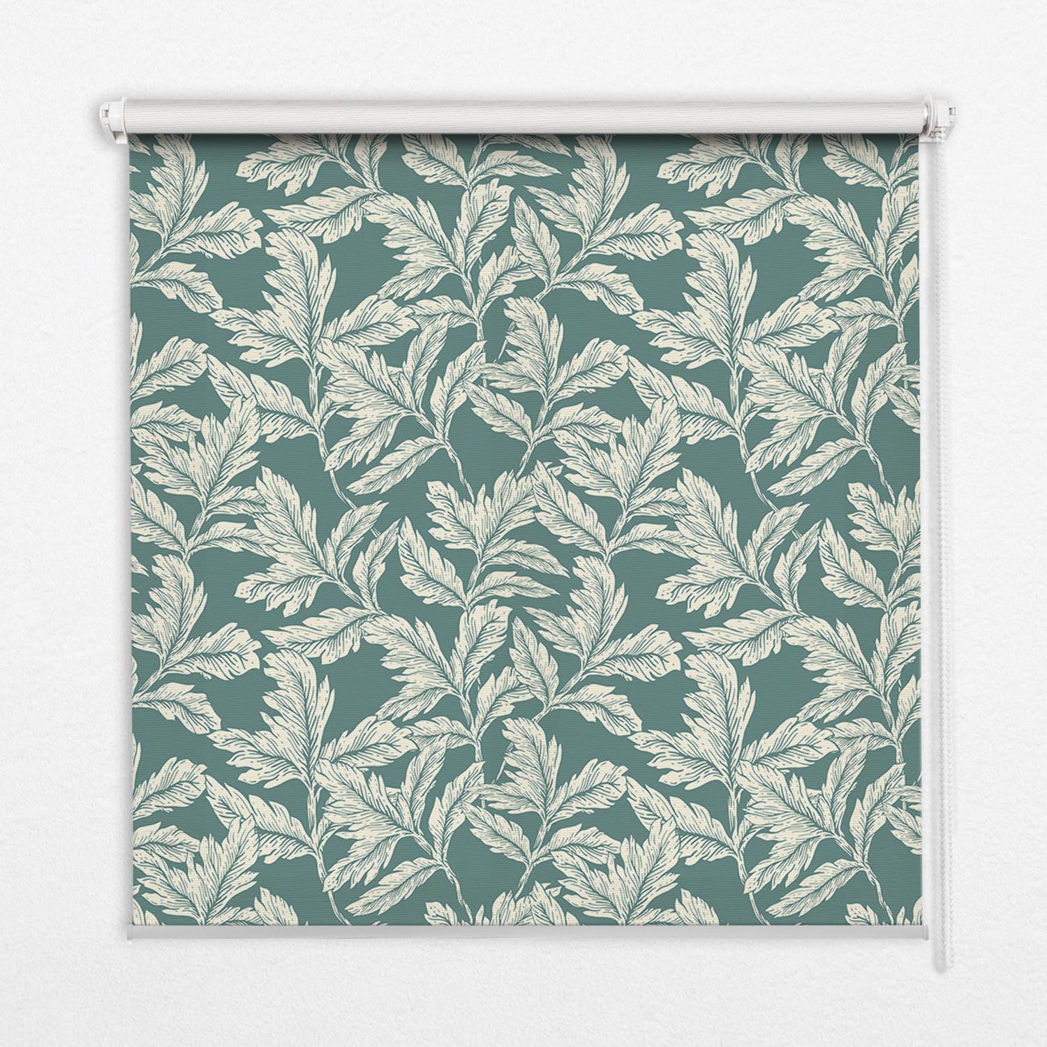 INNENROLLO - Fensterrollo - Rollo - 110x140 cm - Blättertapete - Beige, Kunststoff (110/140/0.5cm) - TULUP
