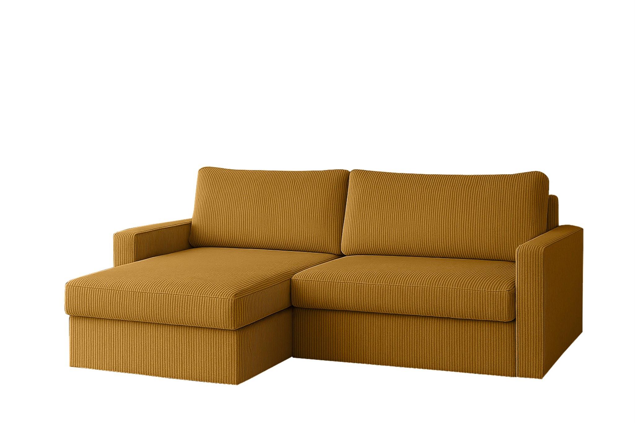 ECKSOFA Bendik In Poso - Honig, Holzwerkstoff/Textil (224/140cm) - Fun Möbel
