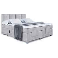 BOXSPRINGBETT elektrisch verstellbar mit 2 Matratzen H4/Taschenfederung ROKS EL 200 x 200 Grau - Grau, Holzwerkstoff (207/200cm) - ALTDECOR