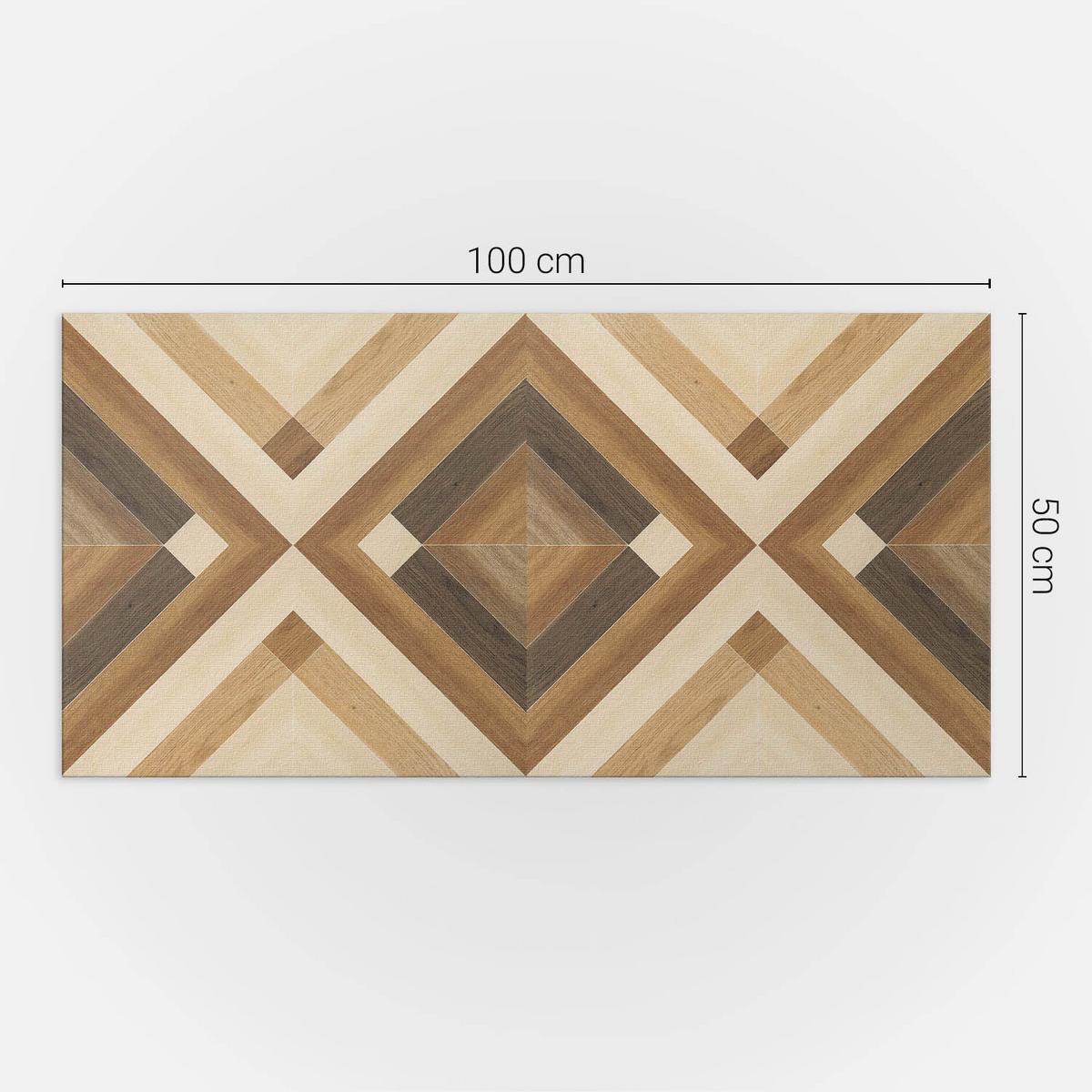 WANDPANEEL 100x50 cm selbstklebend Axenta - Braun, Kunststoff (50/1.6/100cm) - Wallfluent