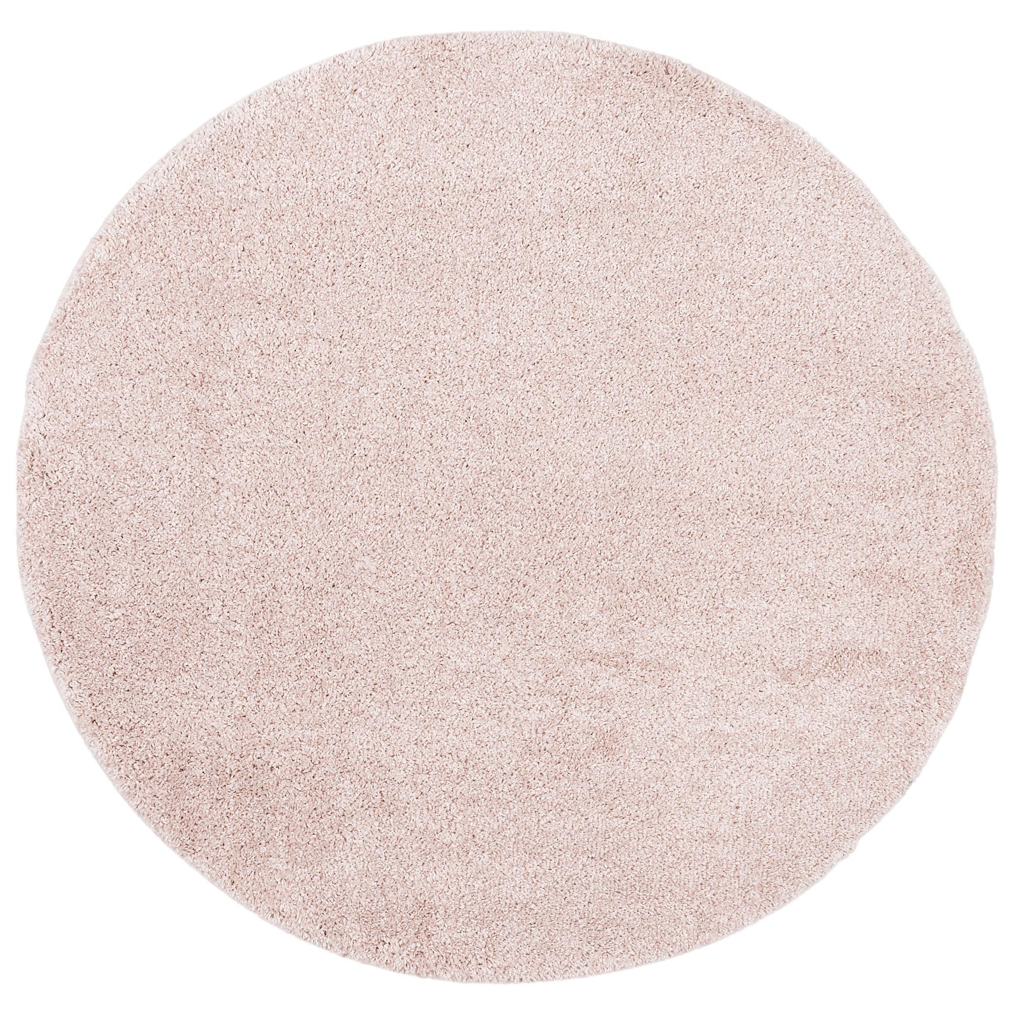 HOCHFLOR LANGFLOR TEPPICH ALOHA RUND - Rosa, Textil (80/80cm) - Pergamon