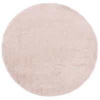 HOCHFLOR LANGFLOR TEPPICH ALOHA RUND - Rosa, Textil (150/150cm) - Pergamon
