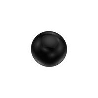 ENDSTÜCKE FÜR GARDINENSTANGEN 20 mm Ø, Luino Schwarz, Packung 2 Stück - Schwarz, Metall (2.5/3/3cm) - INTERDECO