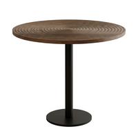 ESSTISCH Rund 80cm Holzoptik Tulpen-Design Moderner Beistelltisch - Naturfarben, Holzwerkstoff/Metall (80/80/76cm) - Urban Meuble