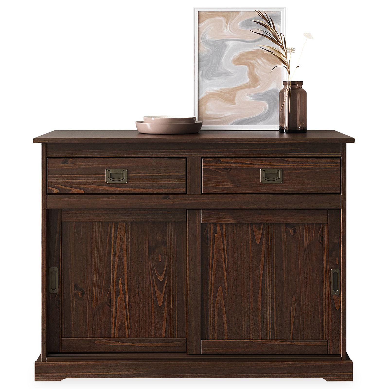 KOMMODE SAVONA nussbaum - Nussbaumfarben, Holz (110/84/46cm) - IDIMEX