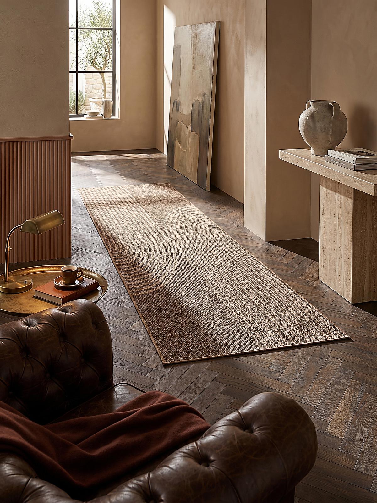 TEPPICHLÄUFER Geometrisch CORDEV Polypropylen Natur 80 x 150 cm - Beige, Textil (80/150cm) - KADIMA DESIGN