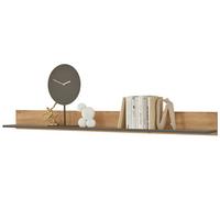 WANDBOARD Evoke Eiche, grau 170 cm, Wandregal hängend - Eichefarben/Grau, Holzwerkstoff/Metall (170/15/17cm) - Furn.Design