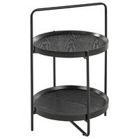 BEISTELLTISCH Schwarz Evart - Schwarz, Holzwerkstoff (45/45/64cm) - Beliani