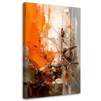 LEINWANDBILD Abstraktion 20x30cm - Orange, Textil (20/30cm) - Feeby