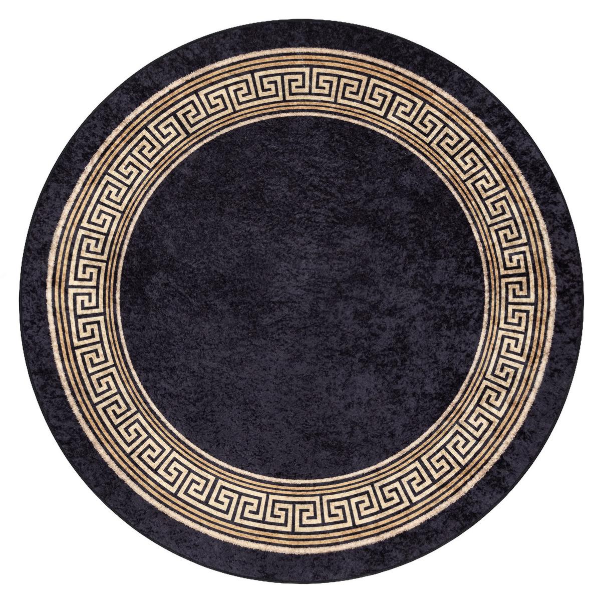TEPPICH Miro 100 cm - Schwarz, Textil (100/100cm) - rugsX
