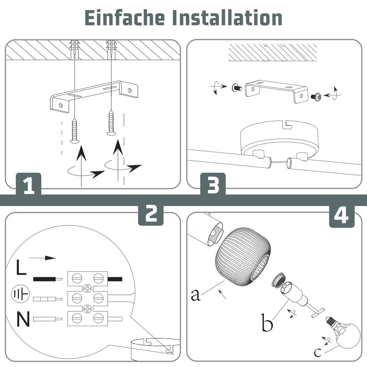 DECKENSTRAHLER Fletcher 4-flammig 70/10/16.5 cm - Weiß, Metall (70/10/16.5cm) - Nettlife