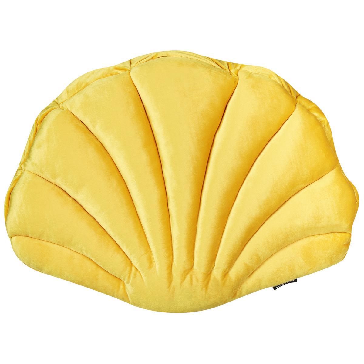 DEKOKISSEN 2er-Set Gelb 47/35 cm Consolida - Gelb, Textil (47/35cm) - Beliani