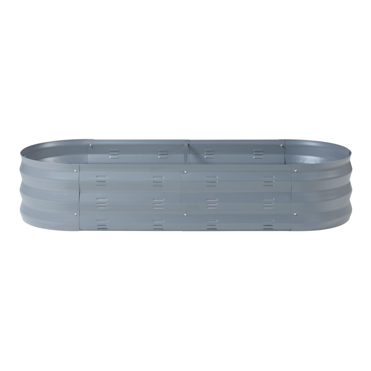 PFLANZBEET Alfedena - Anthrazit, Metall (129/25/50cm) - casa.pro