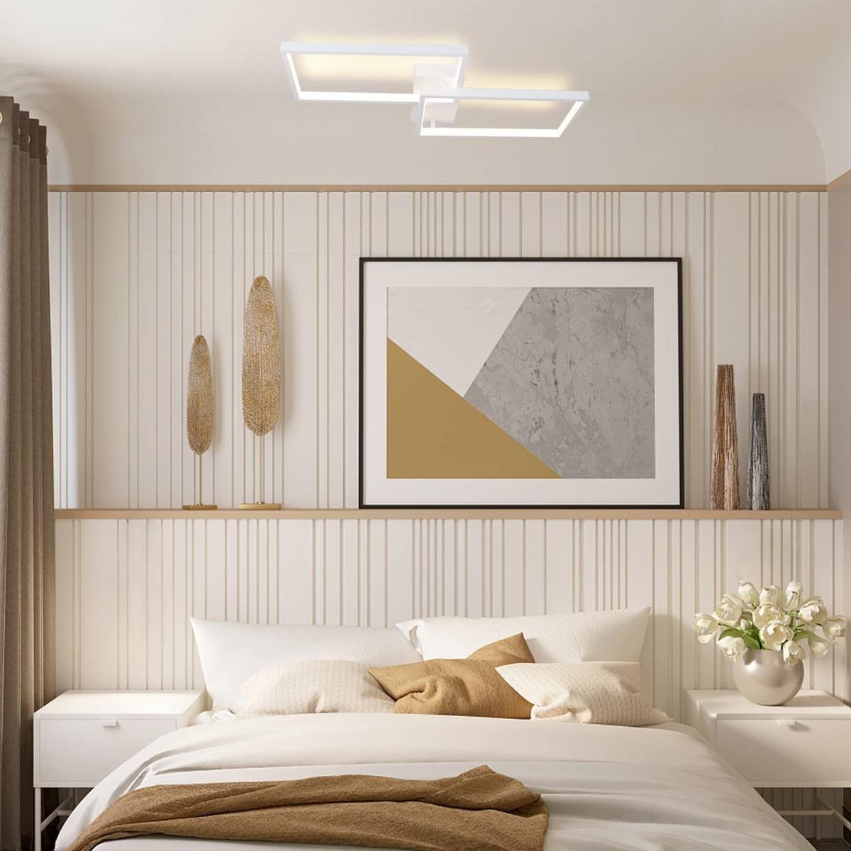 LED-DECKENLEUCHTE Vogtwall 29/7/60 cm - Weiß, Metall (60/29/7cm) - ZMH
