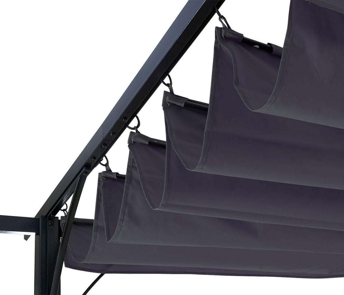 PERGOLA Grau - Grau, Metall (300/232/300cm) - MCW