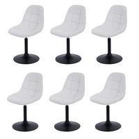 ESSZIMMERSTUHL Cremeweiß 6er-Set - Creme/Weiß, Textil (47/83/43cm) - MCW