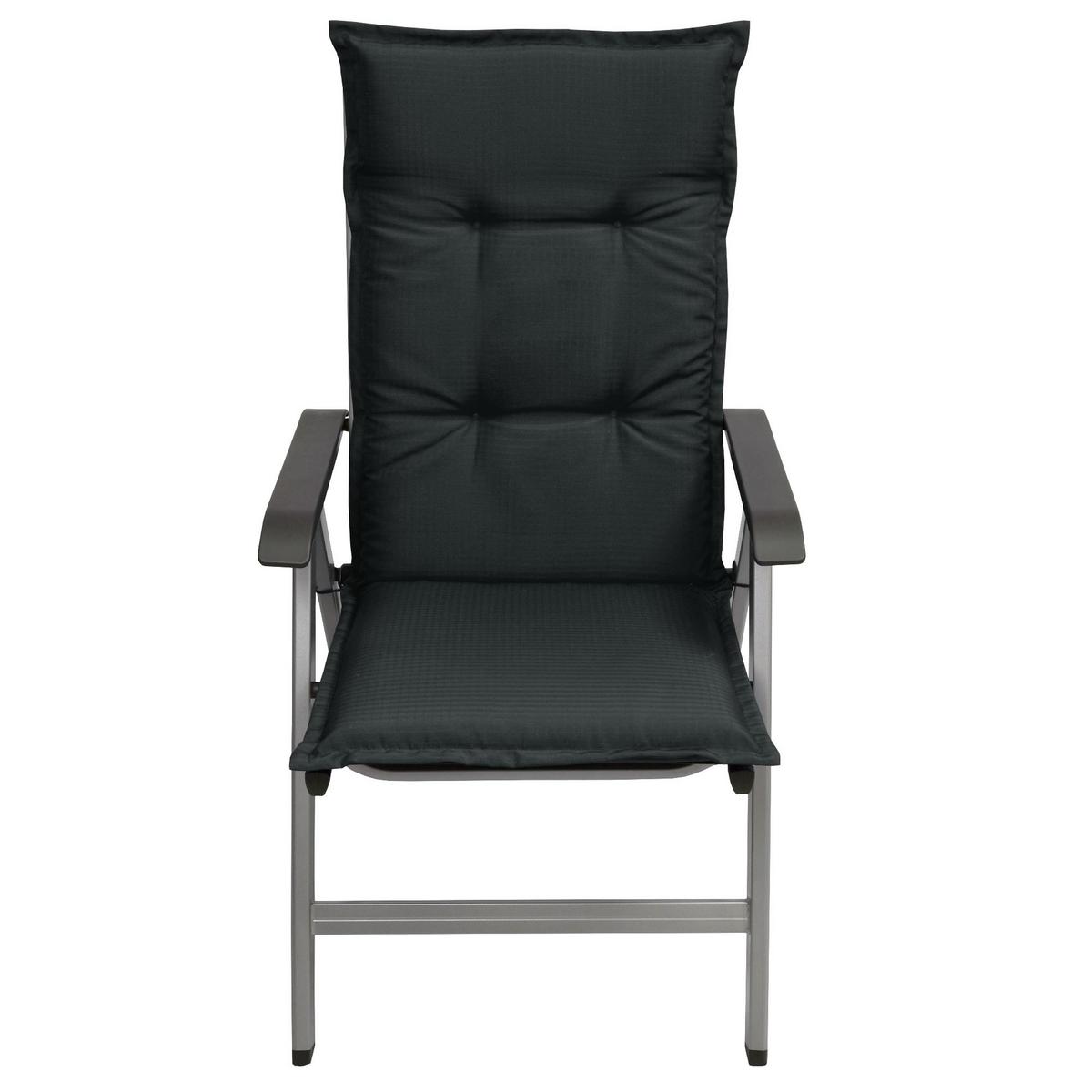 HOCHLEHNERAUFLAGE Base HL 120/50/6cm Graphitgrau - Graphitfarben, Textil (50/6/120cm) - Beautissu 