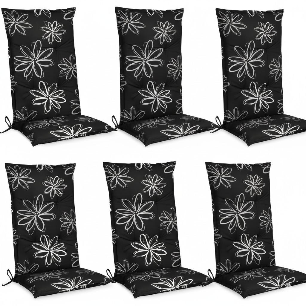 HOCHLEHNERAUFLAGE Flores 120x50x6cm Ornamente (6tlg) - Multicolor, Textil (50/6/120cm) - Beautissu 