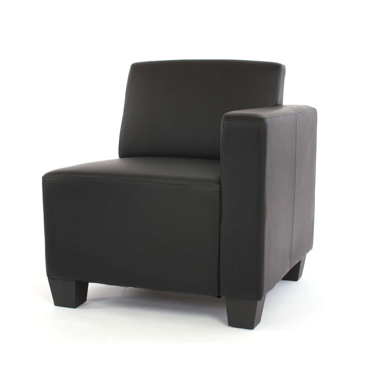 2-SITZER SOFA Schwarz - Schwarz, Textil (136/76/72cm) - MCW
