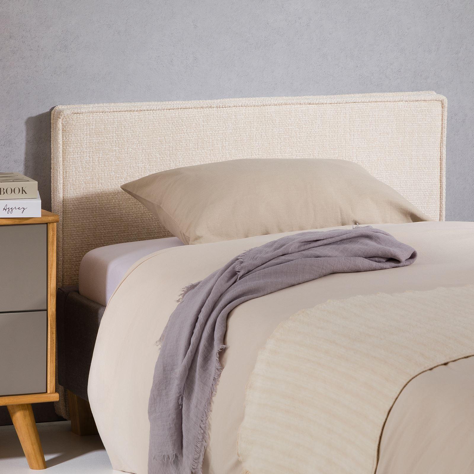 KOPFTEIL YOLAN 90x190 cm weiß - Weiß, Textil (91/69/6cm) - IDIMEX