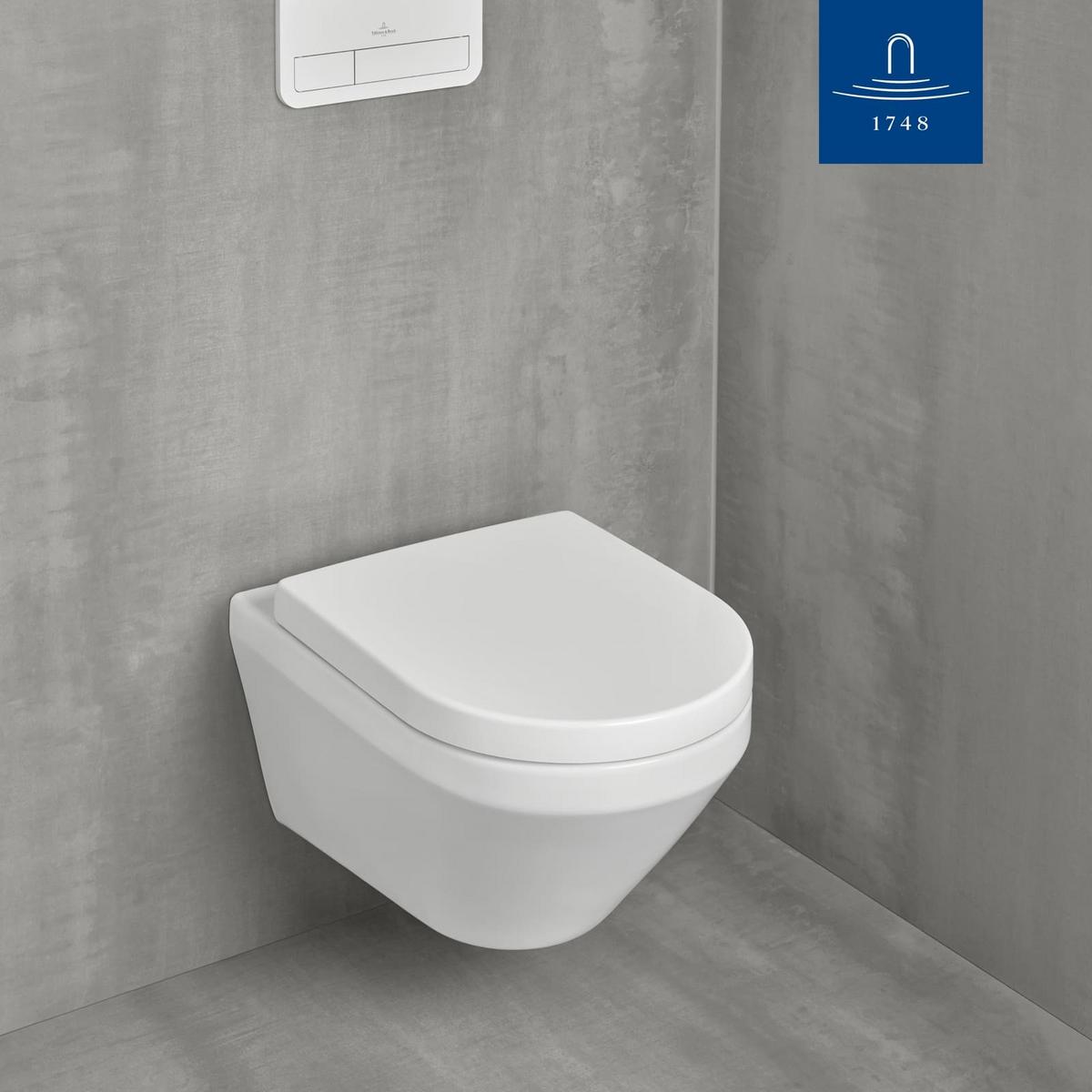 WC-SITZ Architectura weiß 445 x 374 x 59 mm - Weiß, Kunststoff (36.8/4.9/43.8cm) - Villeroy & Boch
