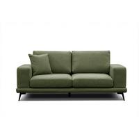 SOFA MEDIOLANE 2,5-Sitzer, olivgrün - Olivgrün, Holzwerkstoff/Textil (203/87/96cm) - Wozimo
