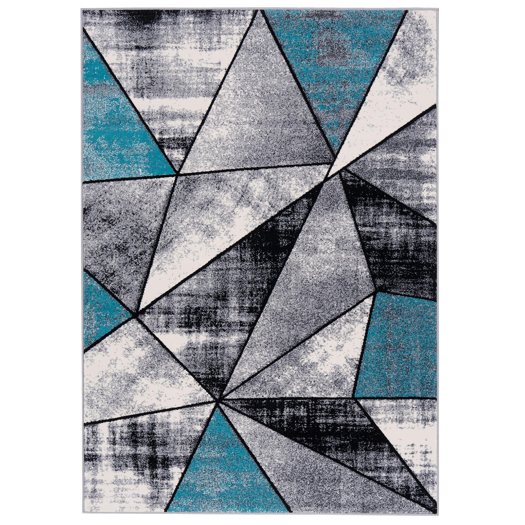 DESIGNER TEPPICH BRILLIANT MAGIC - Blau, Textil (120/170cm) - Pergamon