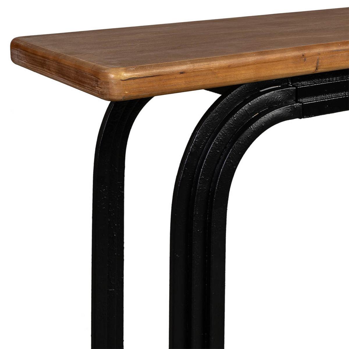 KONSOLENTISCH aus Holz, schwarz, 140x40x78cm - Schwarz, Holz (40/140/78cm) - Wanderlust