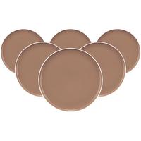 SPEISETELLER Sento Home Pure Colors Cocoa Brown ø 27,6 cm 6er Set - Hellbraun, Keramik (27.6cm) - Seltmann Weiden