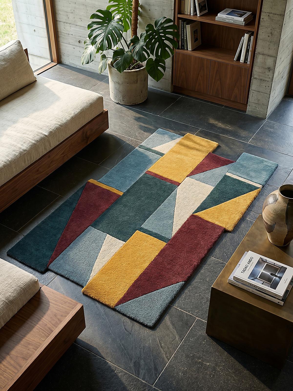 WOLLTEPPICH HALLEIN, abstrakt, Bunt, 120 x 180 cm - Multicolor, Textil (180/120cm) - KADIMA DESIGN