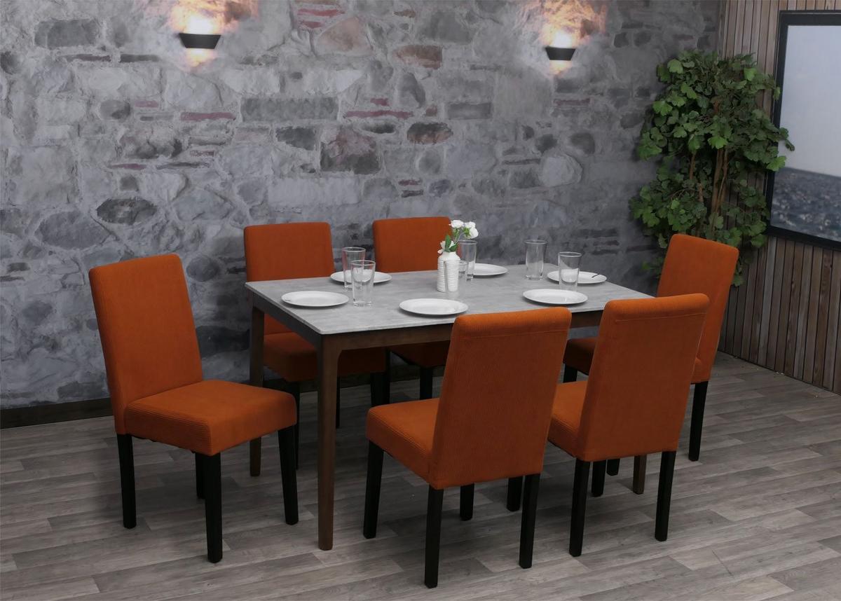 ESSZIMMERSTUHL Orange 2er-Set - Orange, Textil (42/90/50cm) - MCW