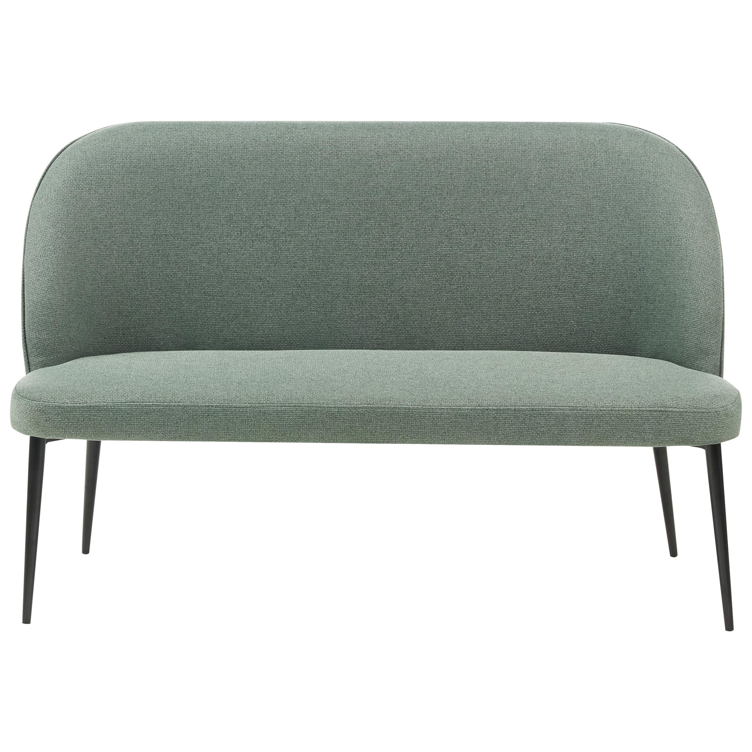 2-SITZER-KÜCHENSOFA hellgrün Osby - Schwarz/Grün, Textil (130/85/49cm) - Beliani