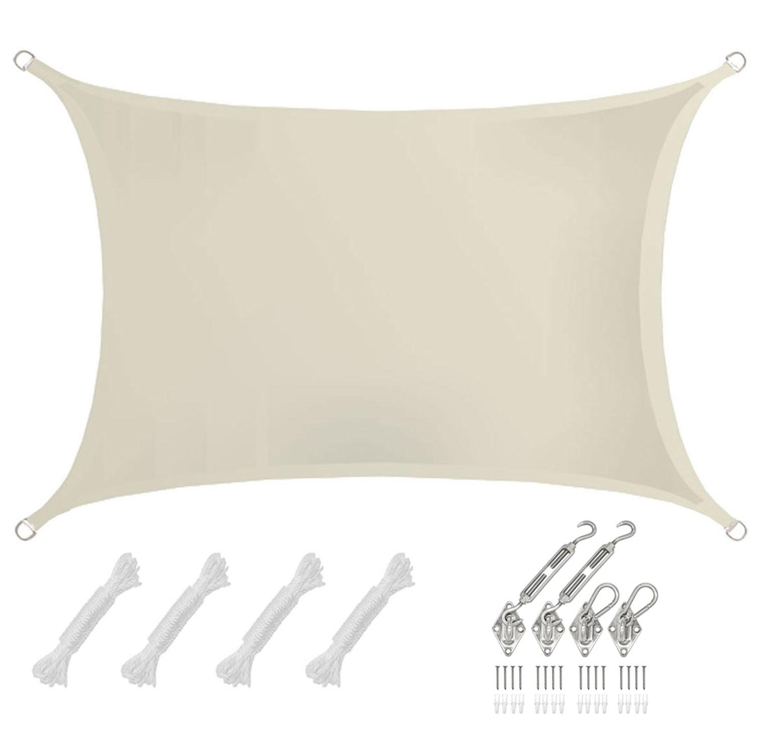 SONNENSEGEL Wasserdicht 300/200 cm Beige - Beige, Kunststoff (200/300cm) - Amanka