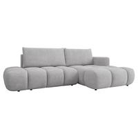 ECKSOFA Soffi, Seite: Rechts - Hellgrau/Schwarz, Holz/Kunststoff (283/166cm) - MIRJAN24