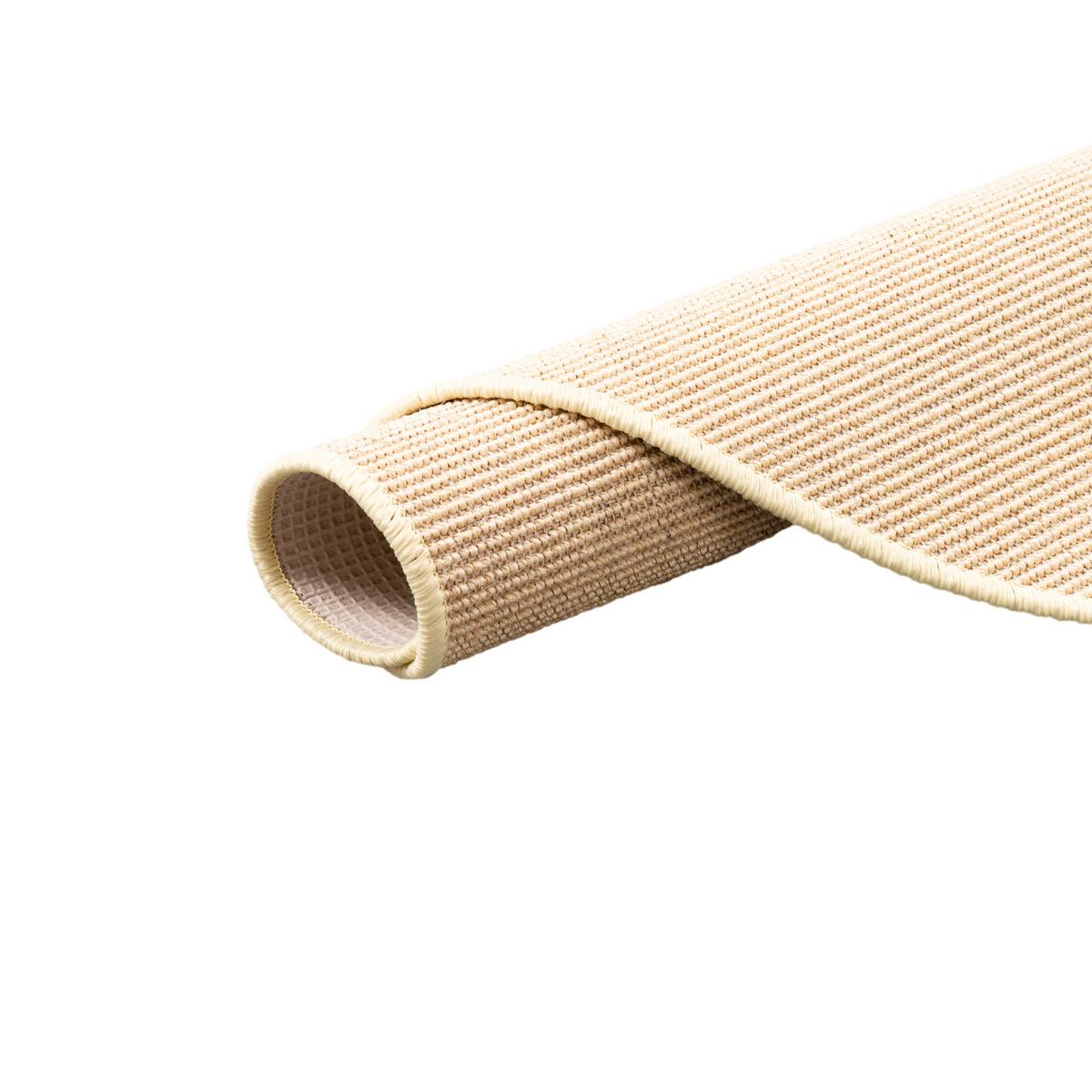 SISAL NATUR TEPPICH RUND - Ecru, Textil (100/100cm) - Snapstyle